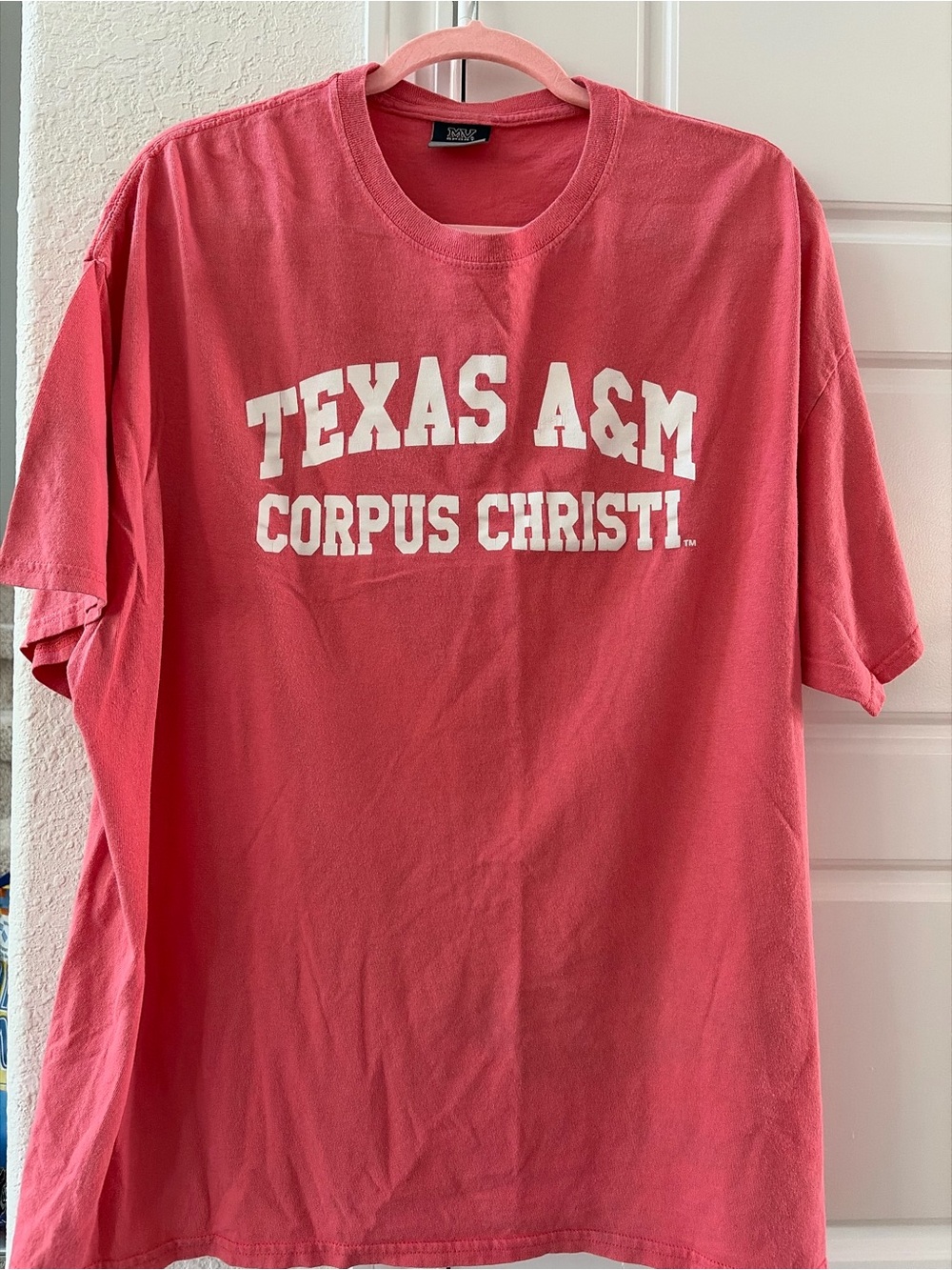 MV Sport Coral Pink Texas A&M Corpus Christi Short Sleeve Tee